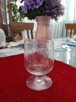 Hammered Glass Goblets