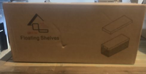 Floating Shelf With Toilet Paper Storage 