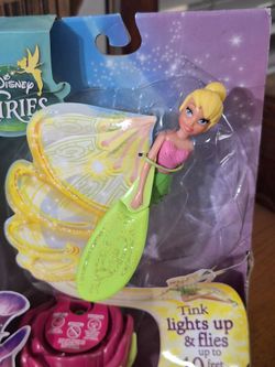 New, HTF.. Rare!! Disney Fairies Light - Up Sky High Tink / Lights Up and Flies up to 10 Feet High .. 2014