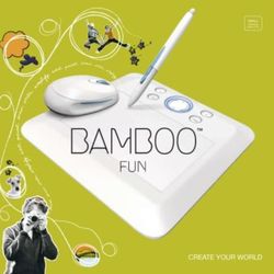 Bamboo Fun (Small) White Tablet With Pen & Mouse