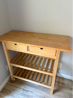 Wooden Bar Cart