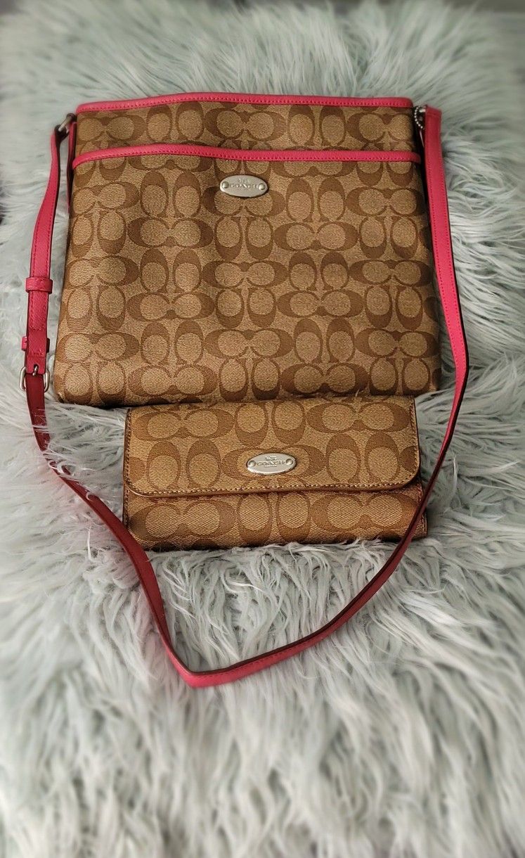 Coach Crosbody /wallet Set