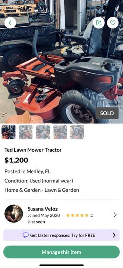 Ted Lawn Mower Tractor