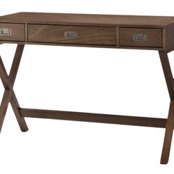 Threshold Campaign Wood Writing Desk with Drawers