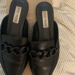 Black Steve Madden Mules 7 1/2 