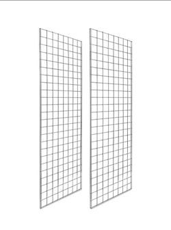 Grid wall panels 2x6 white (30 boxes available)