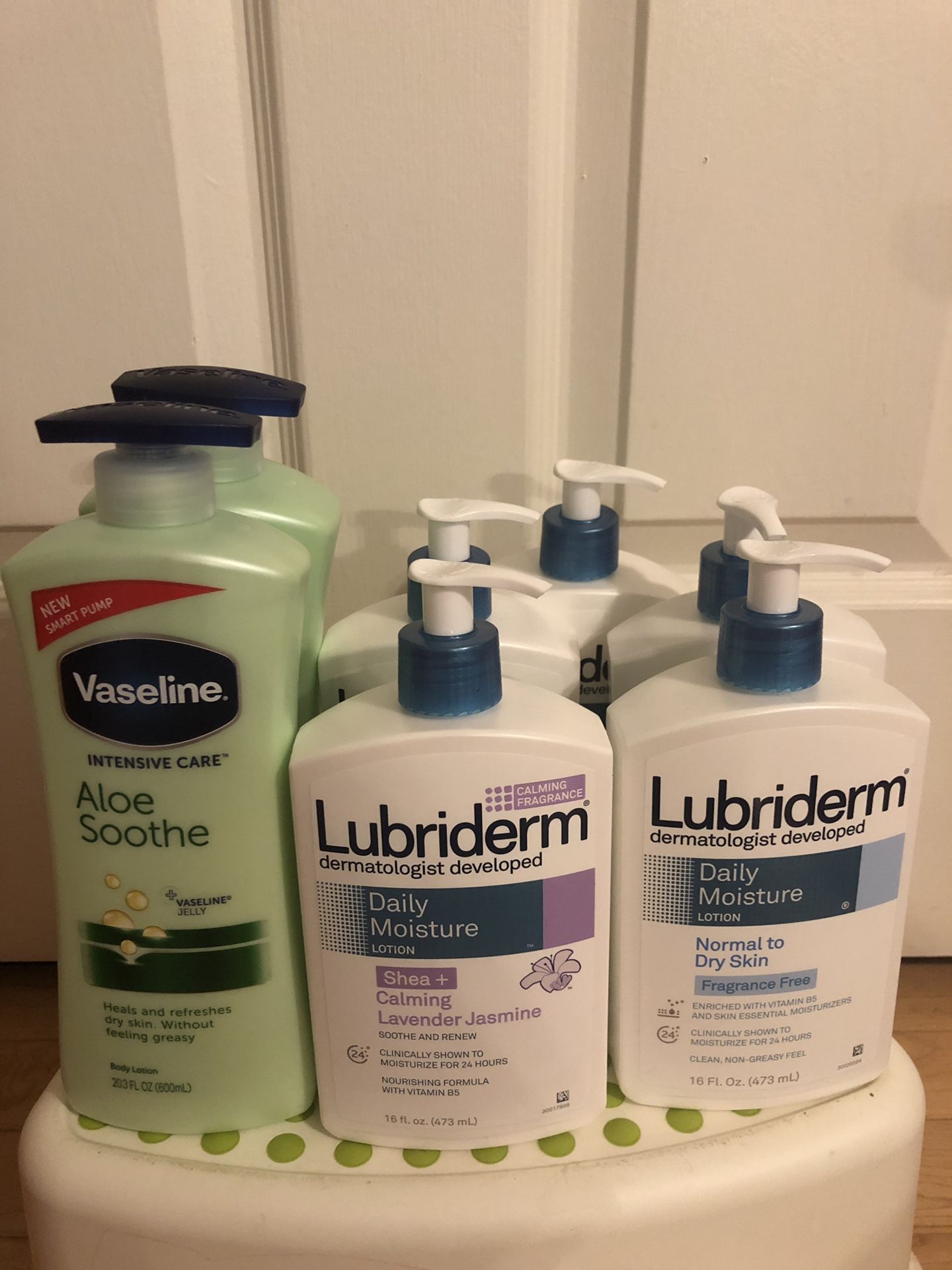 Lubriderm lotion & Vaseline lotion