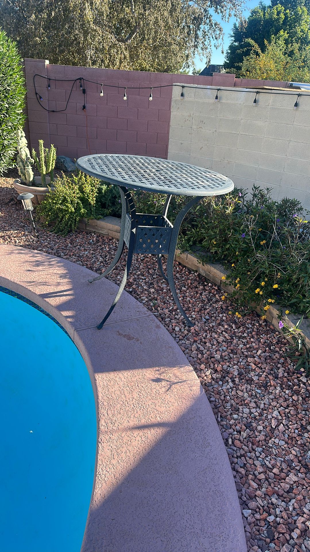 Cast Iron Barr Table 42 Inches Top 