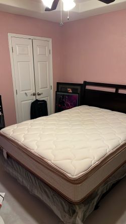 Queen mattress, Box spring & with frame