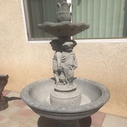 New Water Fountain Made Out Of Cement 