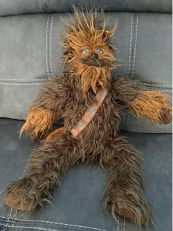 Star Wars Chewbacca Plush Stuffed Toy with Bandolier Brown Bag