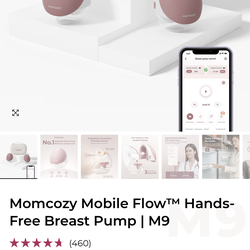 Momcozy pump and supplies