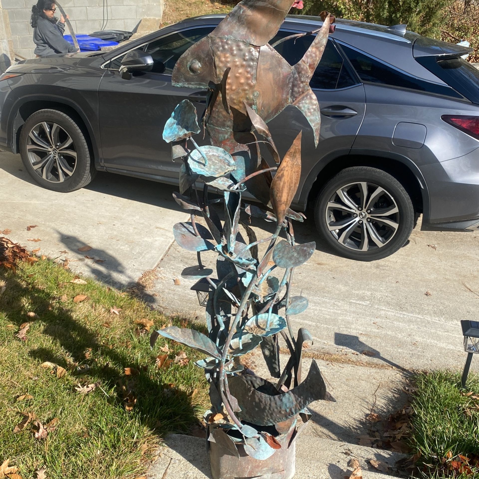 Copper Fountain 5’ Tall.