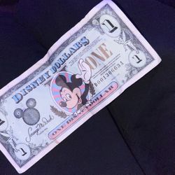 1998 Disney 1 Dollar Bill