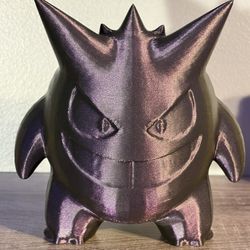Premium 3D Printed Gengar Figure- Abyssal Purple Finish