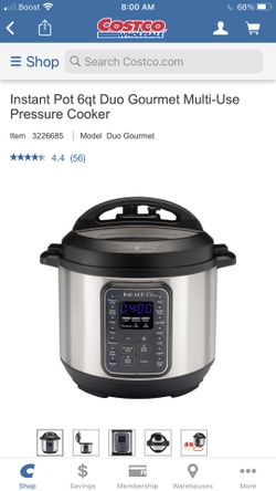 Instant Pot 6qt Duo Gourmet Multi-Use Pressure Cooker