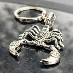 Creative Scorpion Scorpio Zodiac Fashion Key Chain Silver Pendant