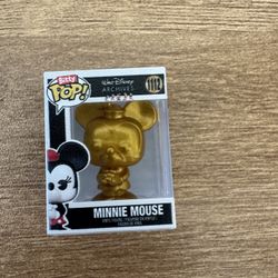 Gold Minnie Mouse Bitty Pop