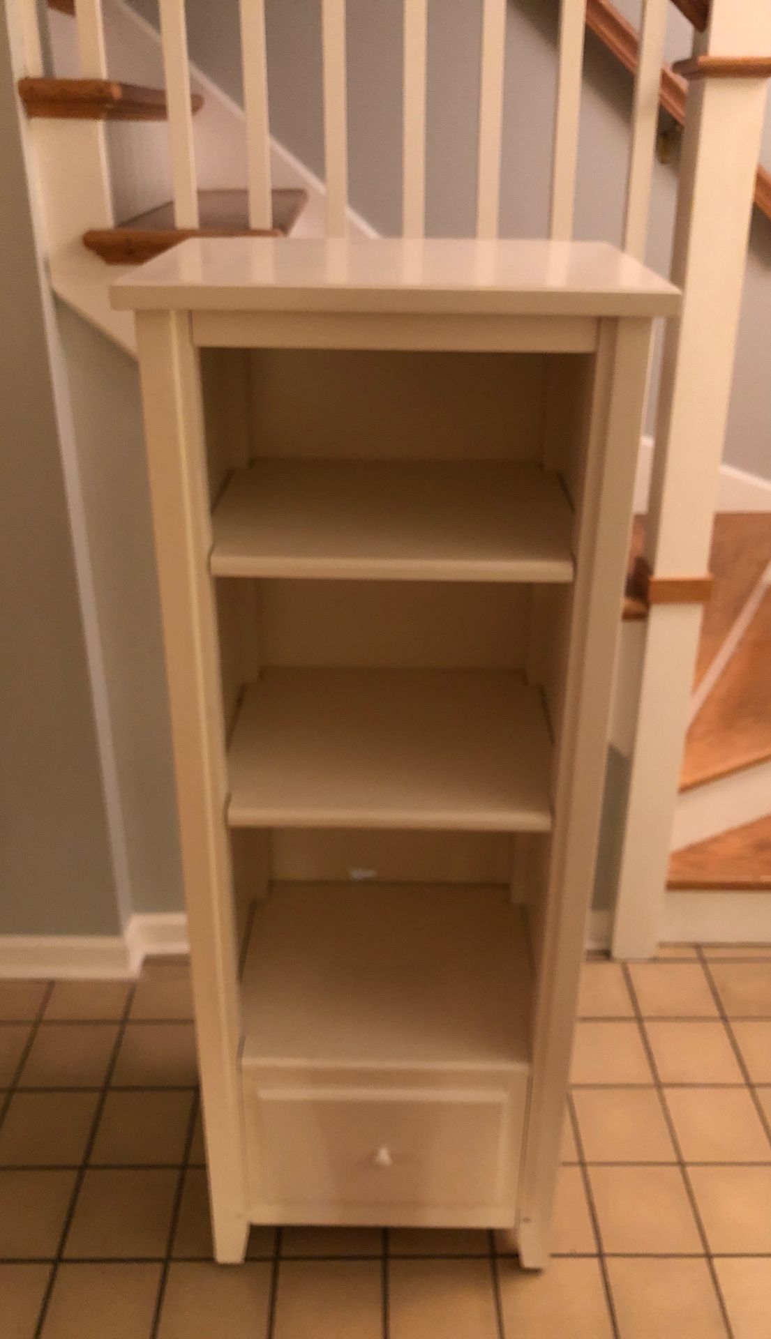 Eddie Bauer white bookshelf