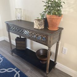 Wood Console Table