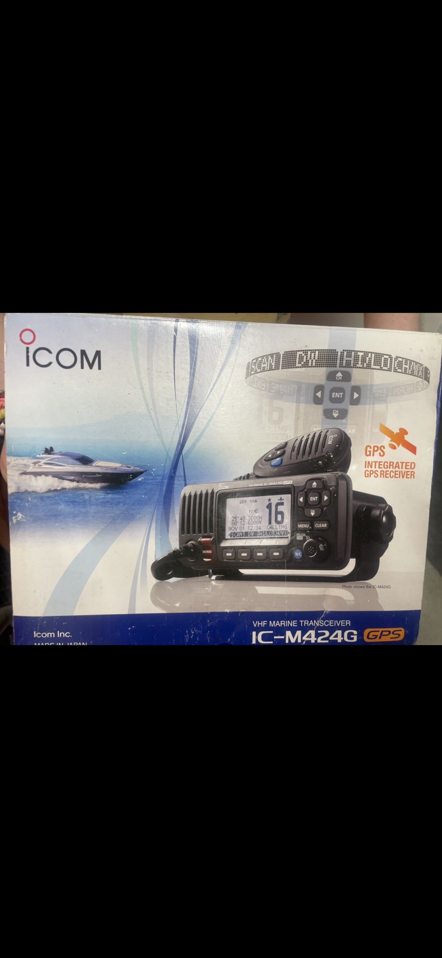 $210. ICOM M424G Fixed-Mount VHF Radio with GPS Receiver $210