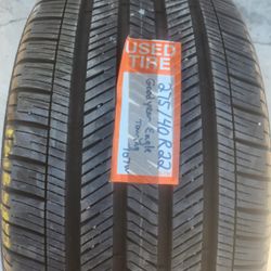 (1) GOODYEAR EAGLE TOURING 275/40/22 GOOD USED TIRE TIRE IS IN EXCELLENT CONDITION