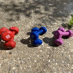 3 Sets Of Dumbbell- 8lb And 5lb