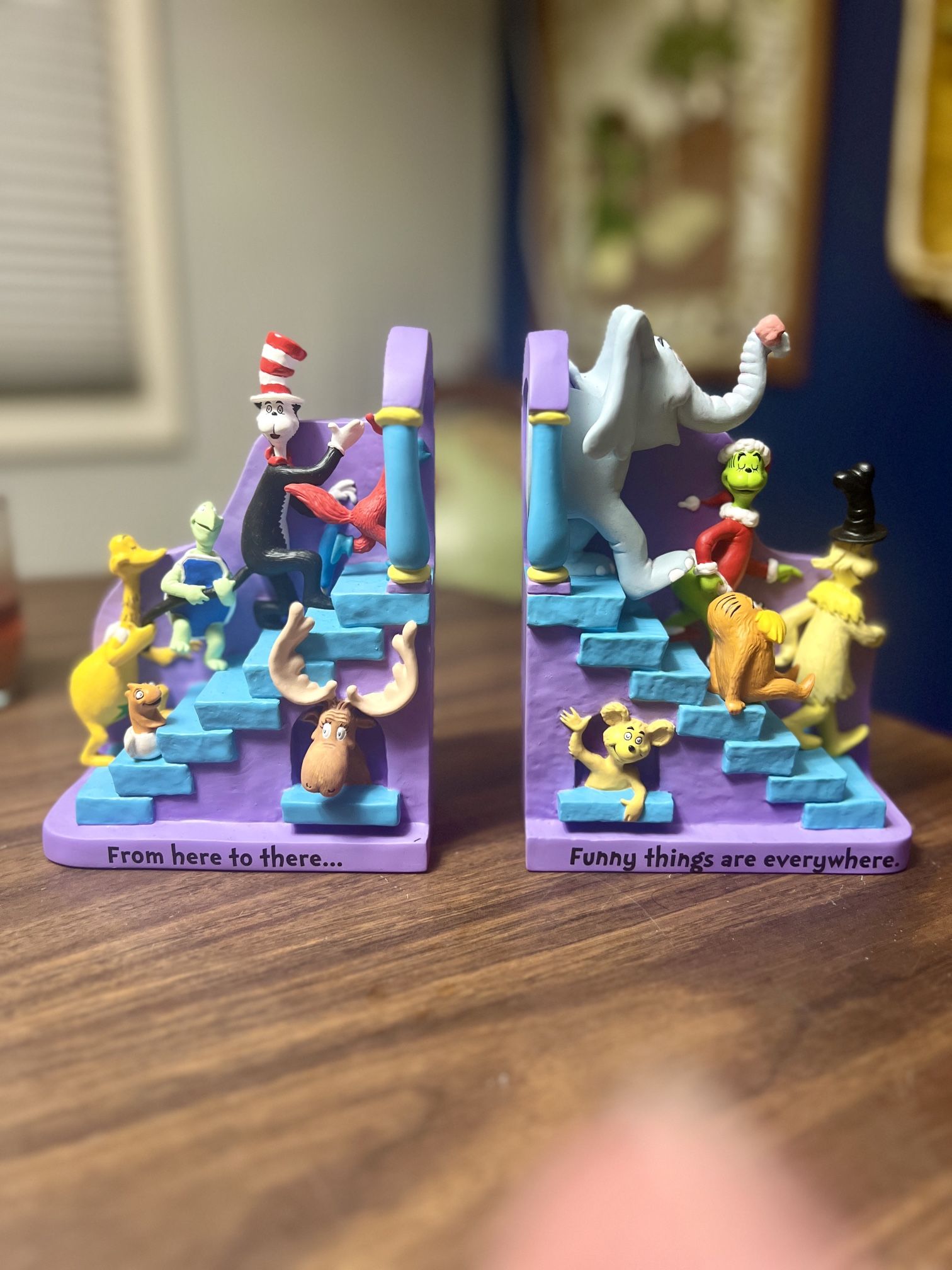 2000 Hallmark Robert Chad Dr. Seuss Bookends