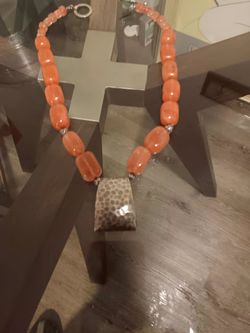 Silpada Cherry Quartz sterling silver statement necklace