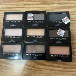9 Maybelline Eye Shadow ($20/set)
