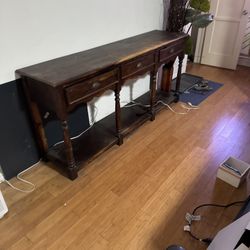 Vintage Solid Wood Console Table