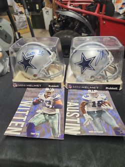 Dallas Cowboys Signed Mini Helmets 