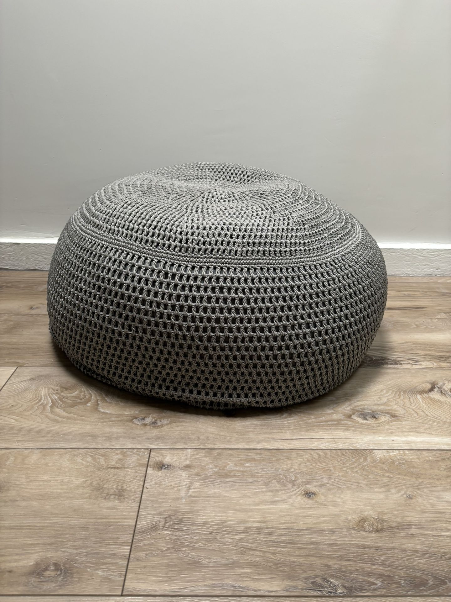 Crate&Barrel Indoor/Outdoor Pouf!