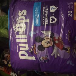 Brand New Toddler Diapers Pull-ups Open Bag 3t 4t