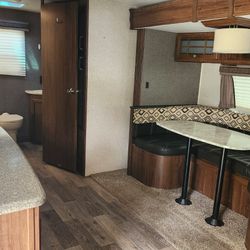 2017 Trailer In Excellent Condition Very Homey Feel With Bathroom Oven Stove Microwave Fridge Futon Pull Out Couch Queen Size Bedroom Space Etc