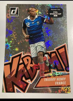 Thierry Henry Kaboom! #18 OVERSIZED 2026 FIFA World Cup France Panini Donruss