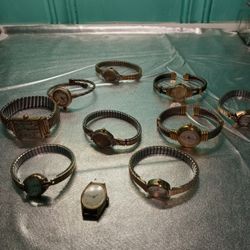 10 Woman's Vintage Watches Lot