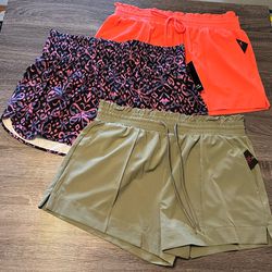 New (3) Womens XXL Athletic Shorts