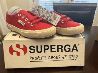 superga people's shoes of italy bambino. 2750 Jcot classic red  / 2750 KIDS EASYLITE