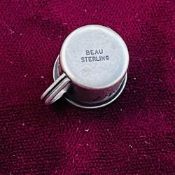 Vintage  Beau 925 sterling silver mug charm