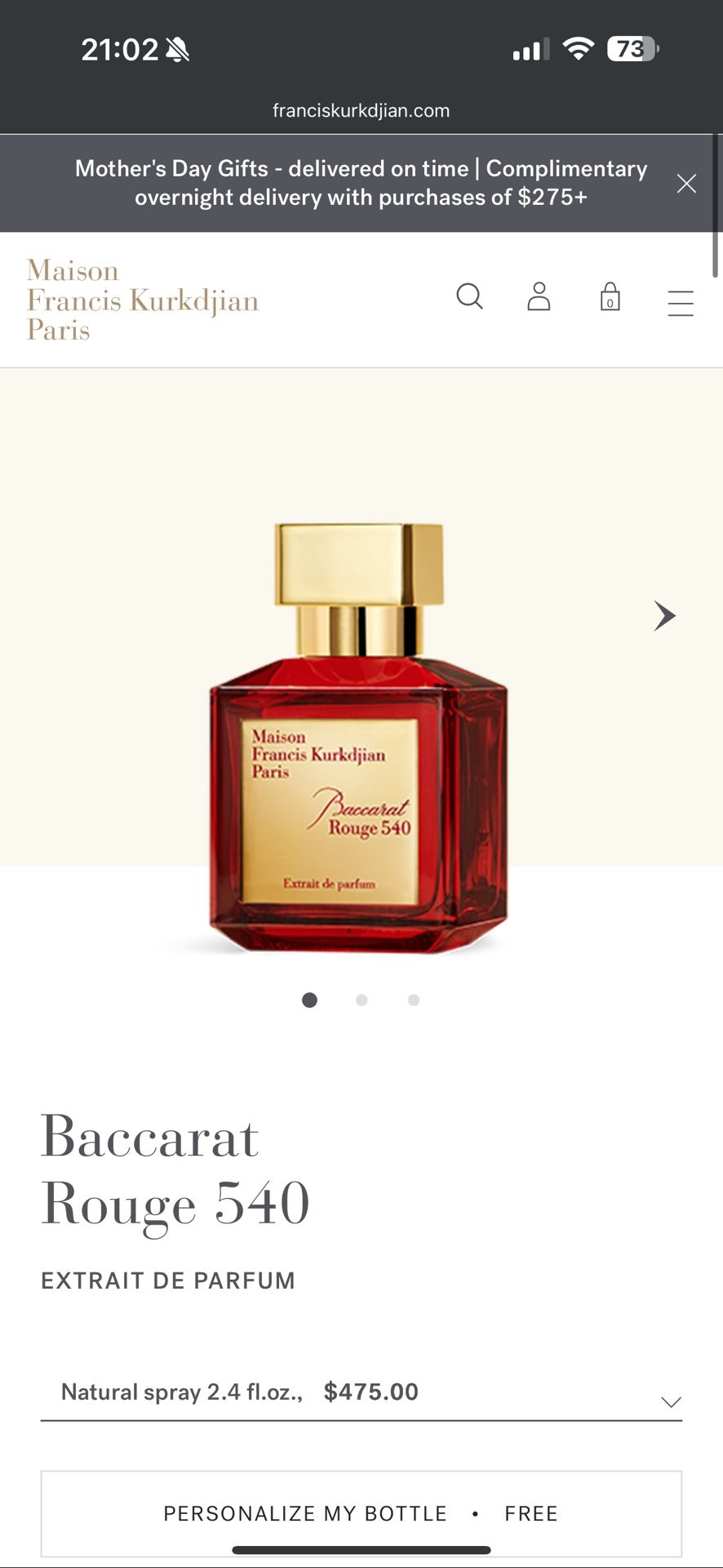 Bacarat Rouge 540