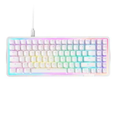 NZXT - Function Elite MiniTKL Wired Magnetic RGB Gaming Keyboard - White
