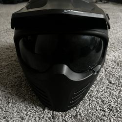  ILM Helmet for Dirt Bike Moped ATV UTV Motocross Cruiser Scooter DOT Model 726X (Matte Black,XL