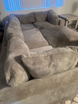 Sectional with ottoman