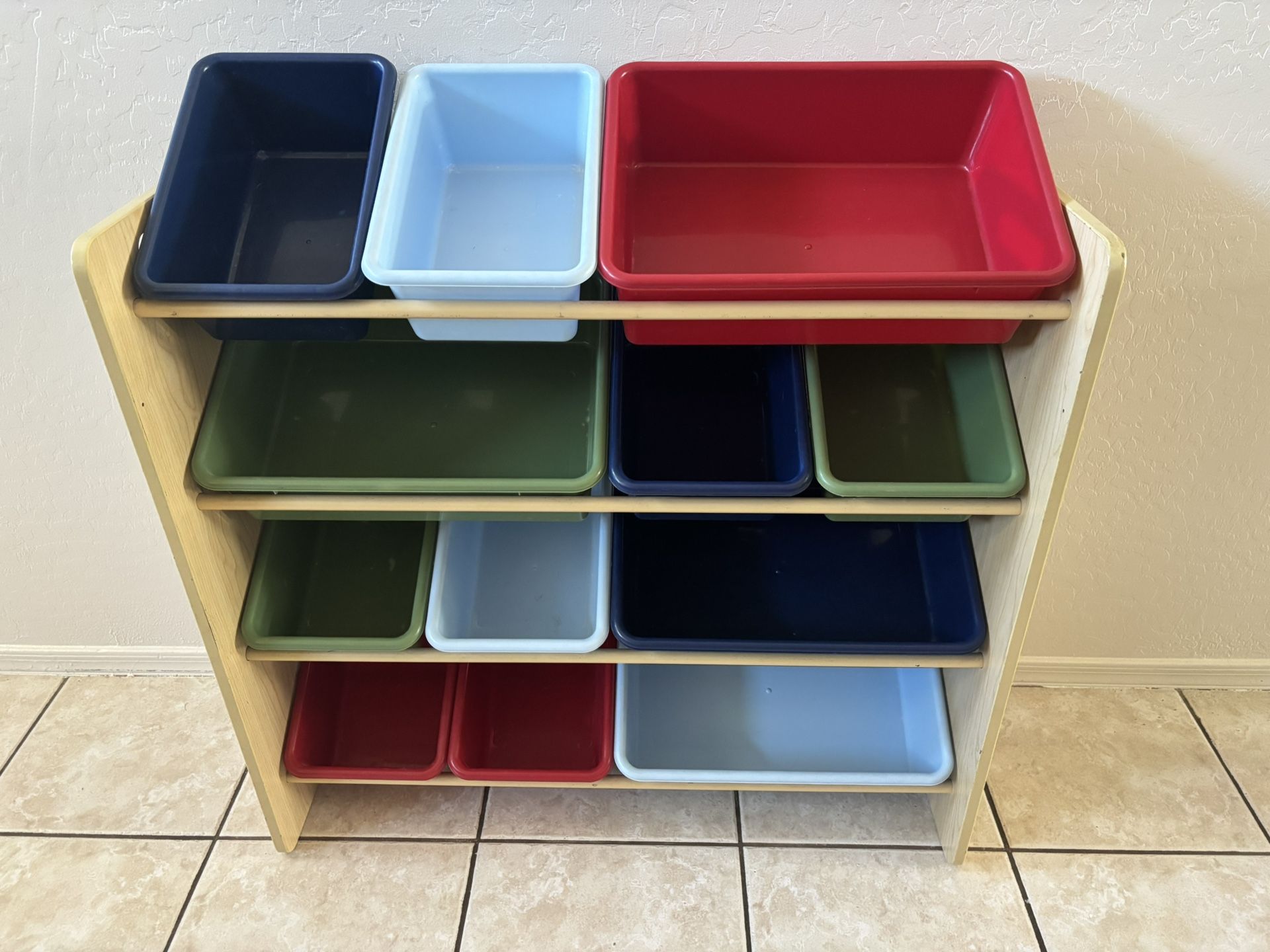12 Bin Storage Shelf