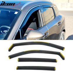 Fits 2025-2026 Nissan Kicks In-Channel Window Visors Vent Rain Guards Deflectors PC