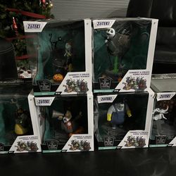 Zoteki Nightmare Before Christmas Collectable Figurine Full Set!