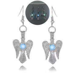 Beautiful Lighted Solar Angel Earrings