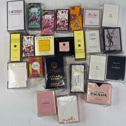 Designer Mini Perfumes Set of 12 Travel Size Fragrance YSL Gucci PRADA More New
