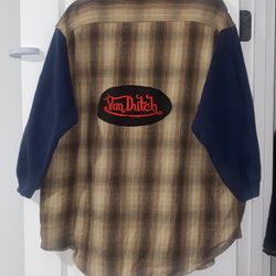 Repurposed Von Dutch Inspired Plaid Flannel